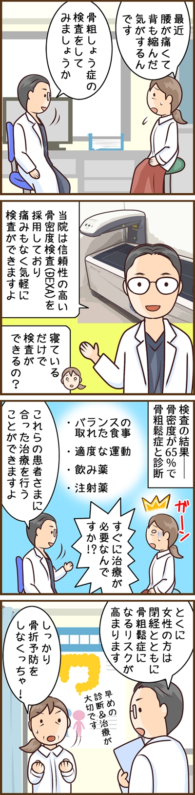 漫画：骨粗しょう症